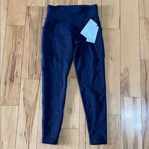 NWT Athleta Navy Altitude Stash Tight Polartec Powerstretch